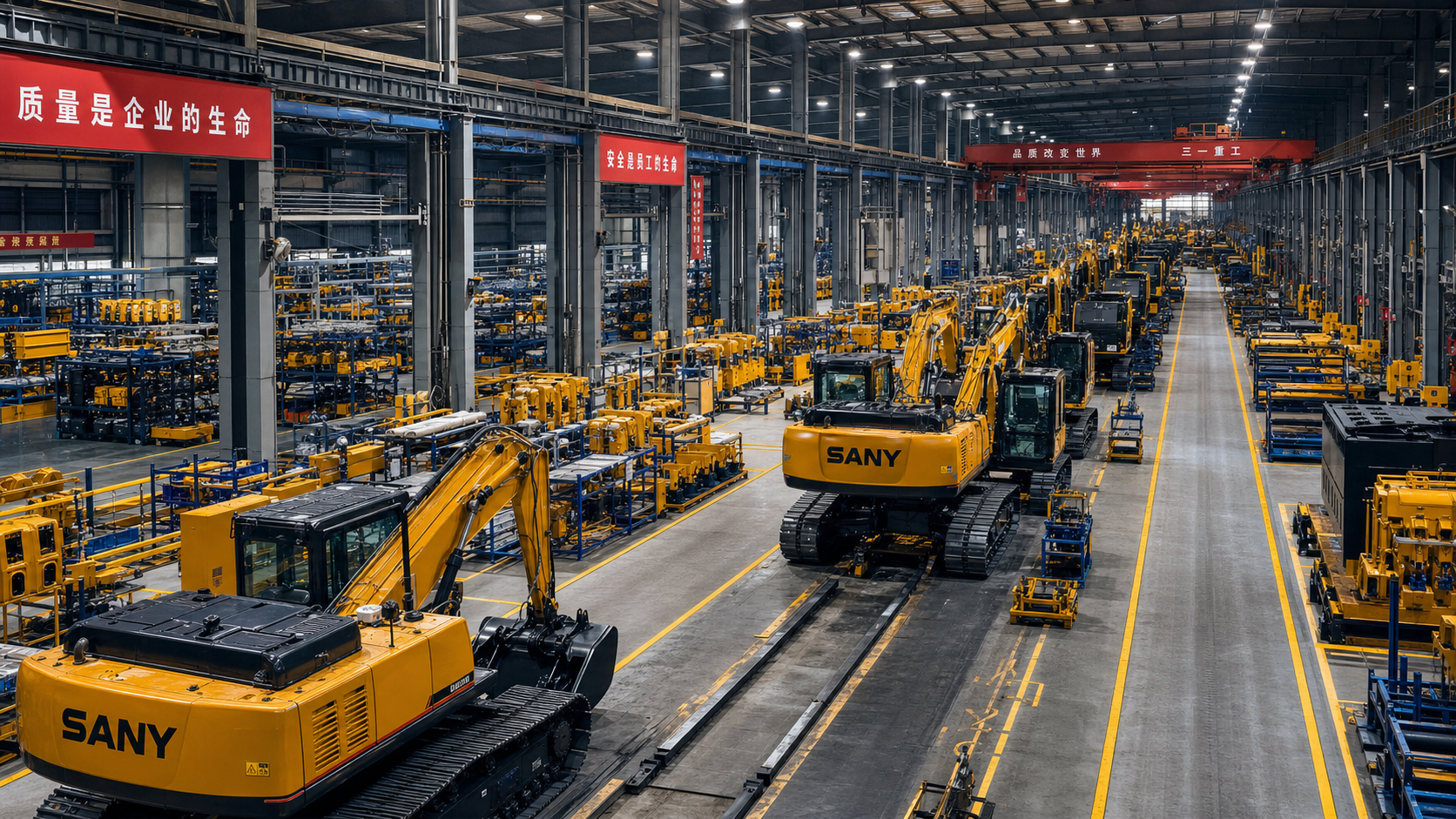 Chinese heavy equipment manufacturing facility