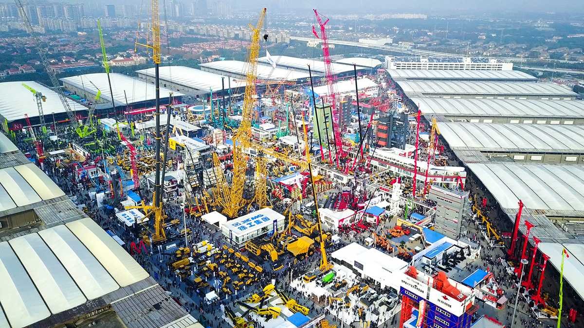 Bauma Shanghai 2024 aerial view