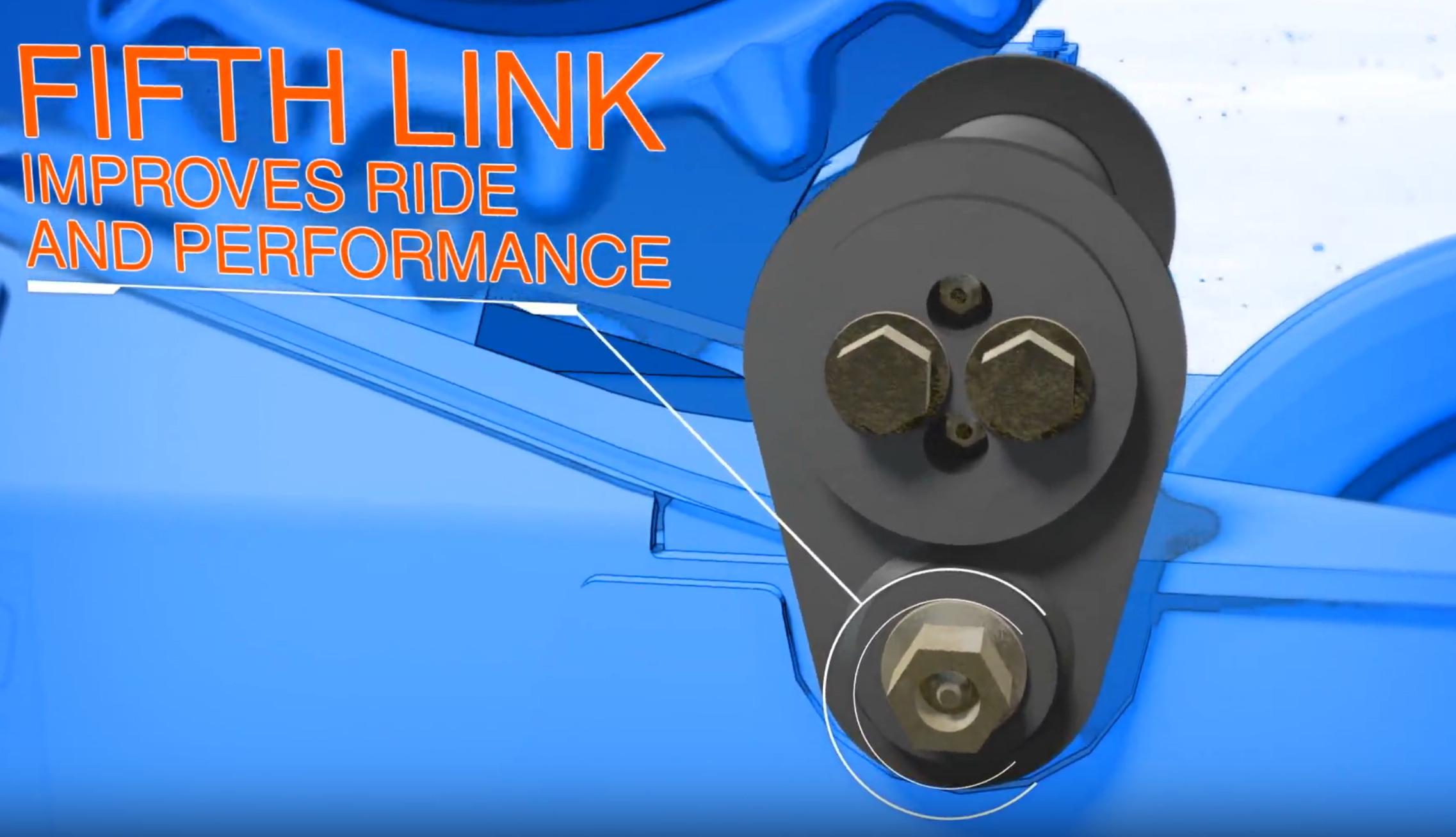 Bobcat T86 fifth link undercarriage system
